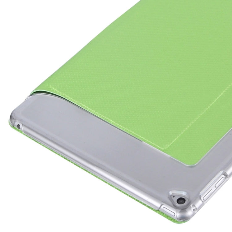 Horizontal Flip Transparent PC Leather Case with Holder & Card Slots for iPad Air 2 / iPad 6