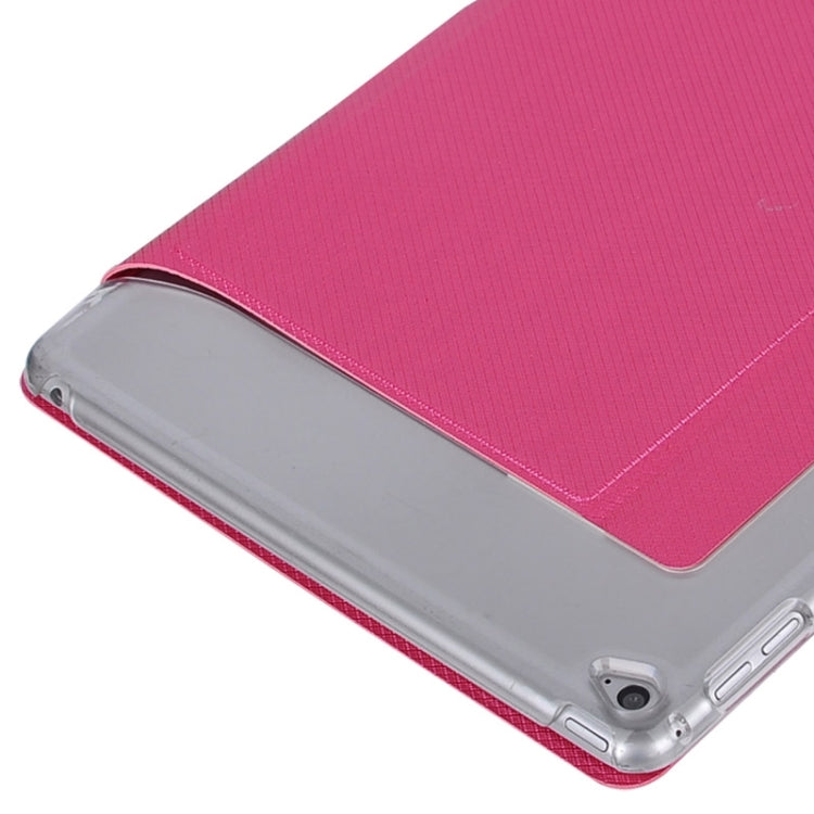 Horizontal Flip Transparent PC Leather Case with Holder & Card Slots for iPad Air 2 / iPad 6