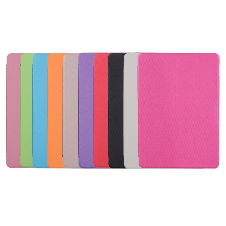 Horizontal Flip Transparent PC Leather Case with Holder & Card Slots for iPad Air 2 / iPad 6