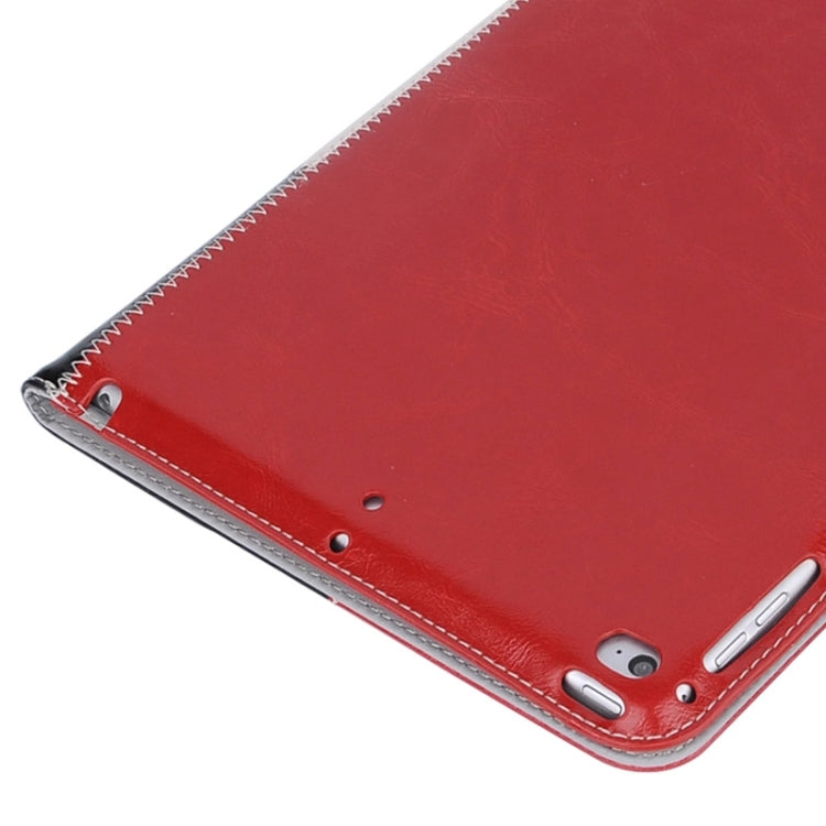 Grid Pattern Leather Case with Holder & Card Slots & Hand Strap for iPad Air 2 / iPad 6