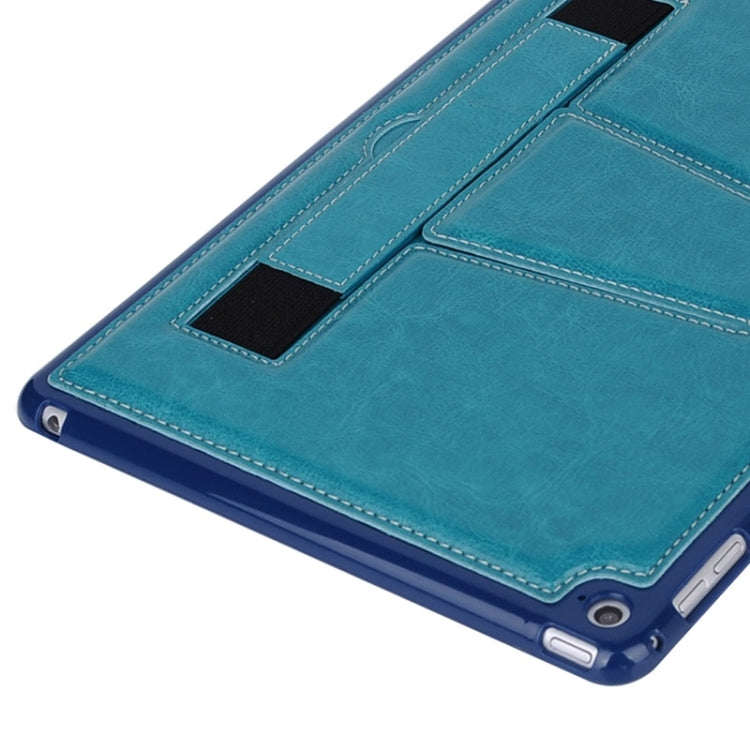 Horizontal Flip Leather Case with Holder & Hand Strap for iPad Air 2 / iPad 6