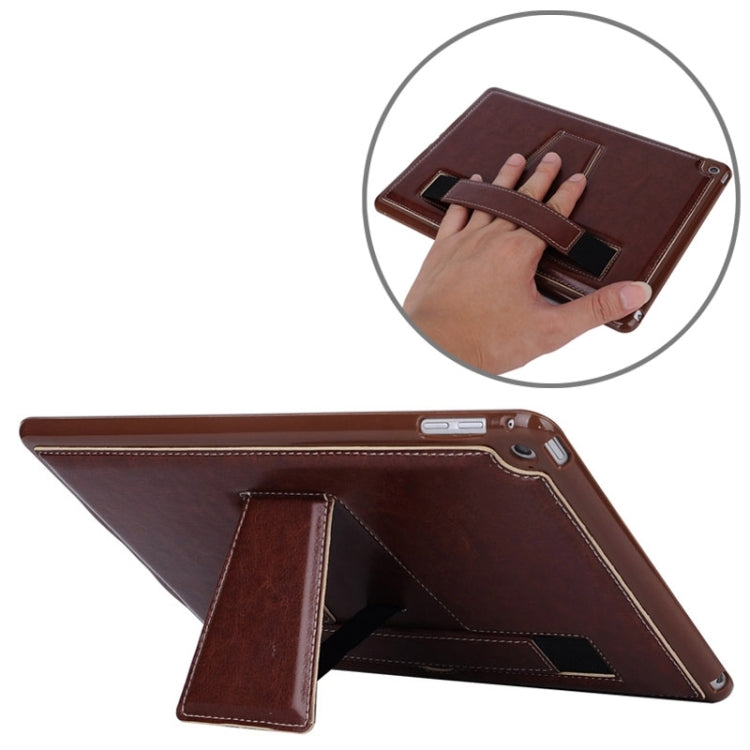 Horizontal Flip Leather Case with Holder & Hand Strap for iPad Air 2 / iPad 6