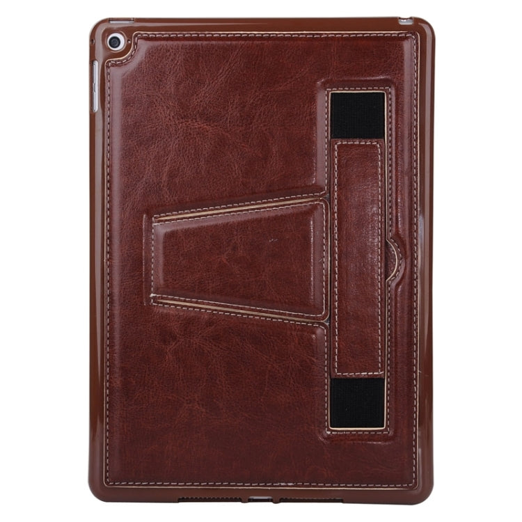 Horizontal Flip Leather Case with Holder & Hand Strap for iPad Air 2 / iPad 6