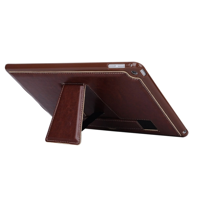 Horizontal Flip Leather Case with Holder & Hand Strap for iPad Air 2 / iPad 6