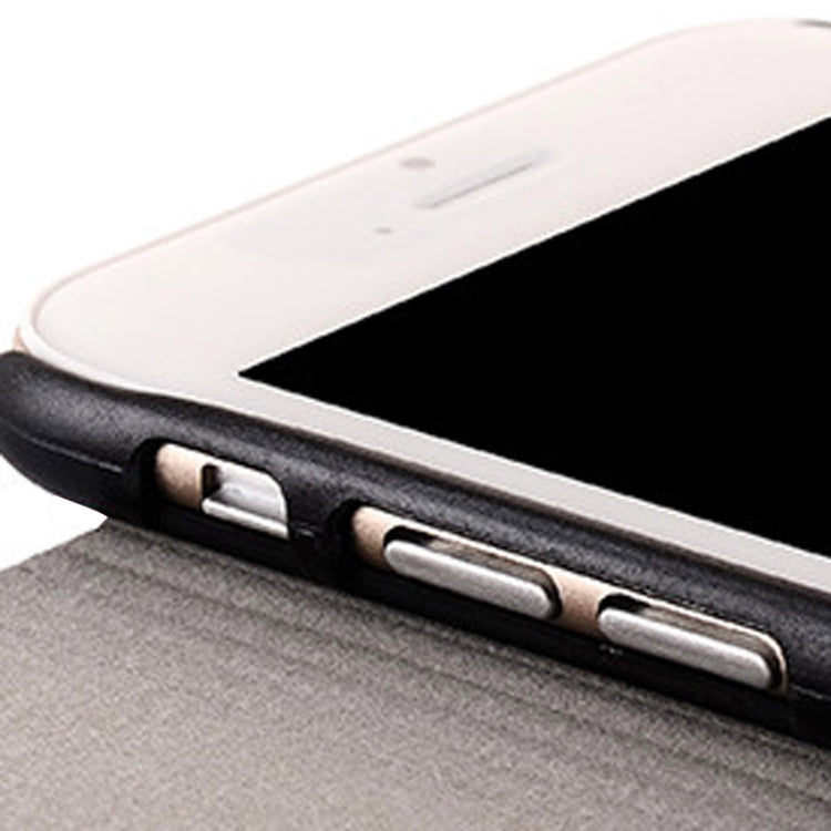 Denim Texture Horizontal Flip Leather Case with Holder for iPhone 6 & 6S