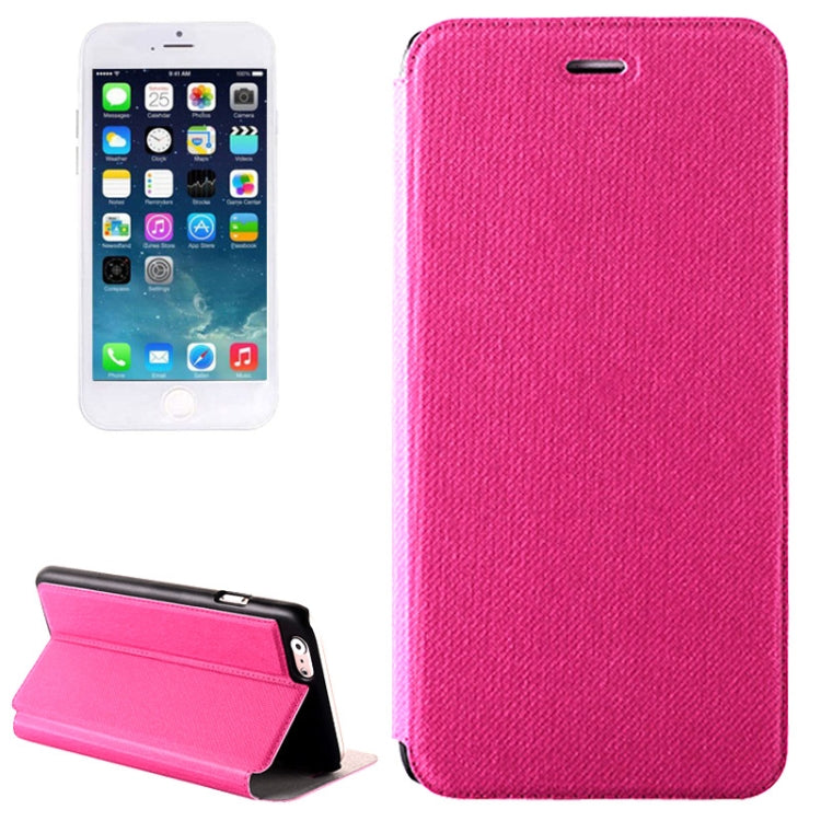 Denim Texture Horizontal Flip Leather Case with Holder for iPhone 6 & 6S