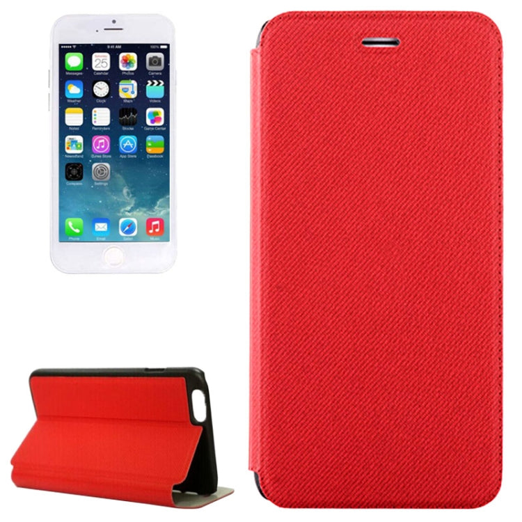 Denim Texture Horizontal Flip Leather Case with Holder for iPhone 6 & 6S