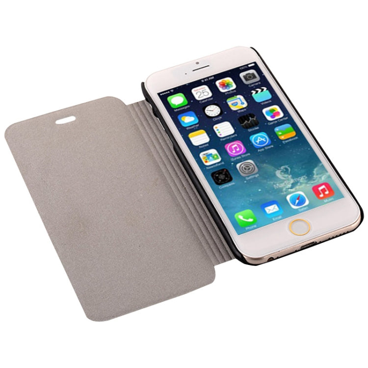 Denim Texture Horizontal Flip Leather Case with Holder for iPhone 6 & 6S