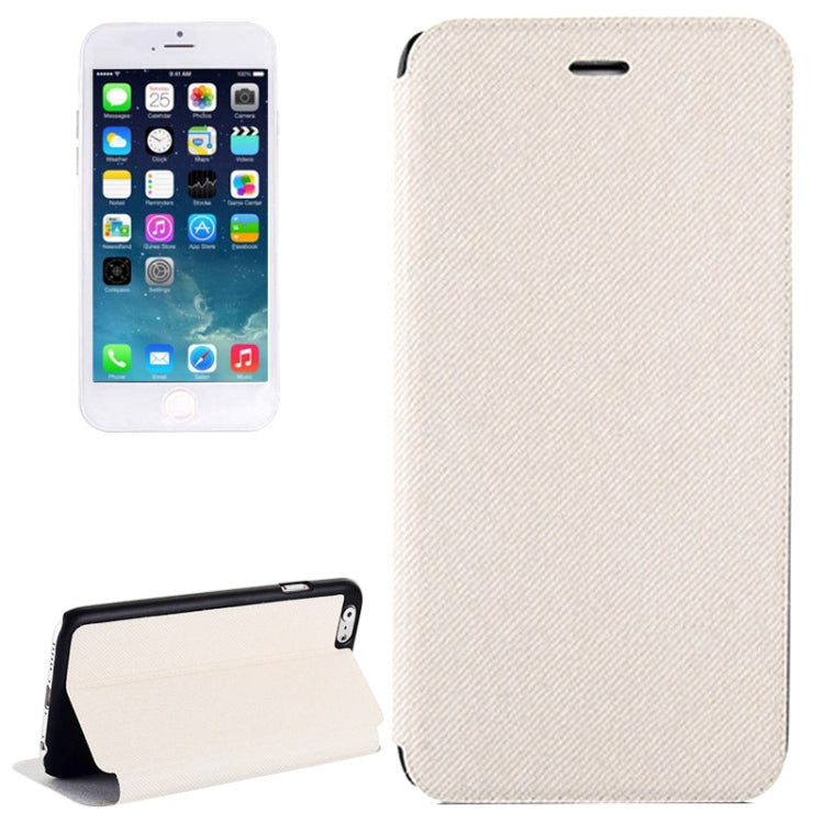 Denim Texture Horizontal Flip Leather Case with Holder for iPhone 6 & 6S