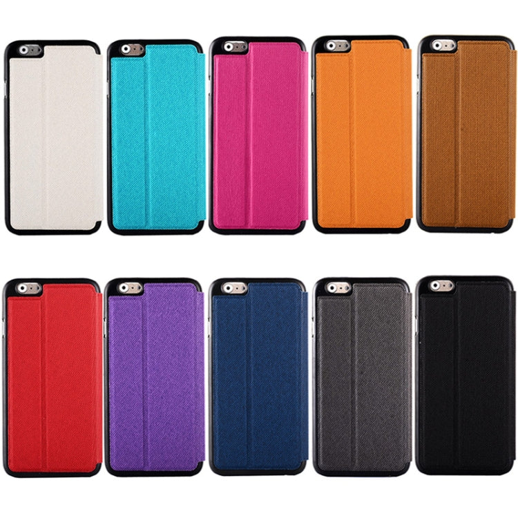 Denim Texture Horizontal Flip Leather Case with Holder for iPhone 6 & 6S