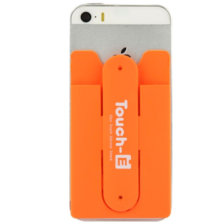 Silicone Stick Credit Card Pocket Pouch with Holder for iPhone 6 & 6s / iPhone 5 & 5C & 5S / iPhone 4 & 4S