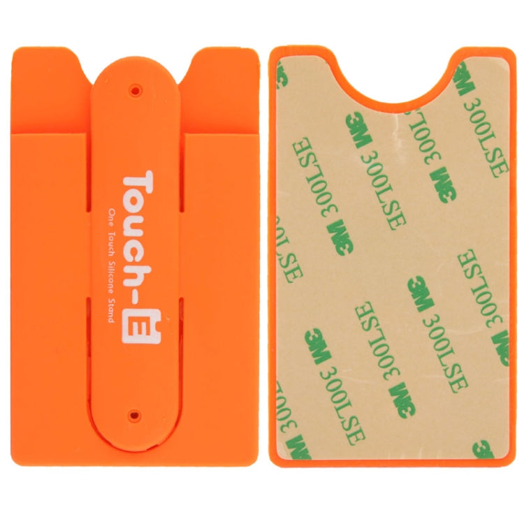 Silicone Stick Credit Card Pocket Pouch with Holder for iPhone 6 & 6s / iPhone 5 & 5C & 5S / iPhone 4 & 4S
