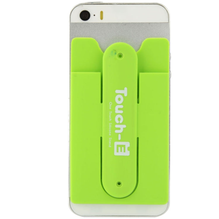 Silicone Stick Credit Card Pocket Pouch with Holder for iPhone 6 & 6s / iPhone 5 & 5C & 5S / iPhone 4 & 4S