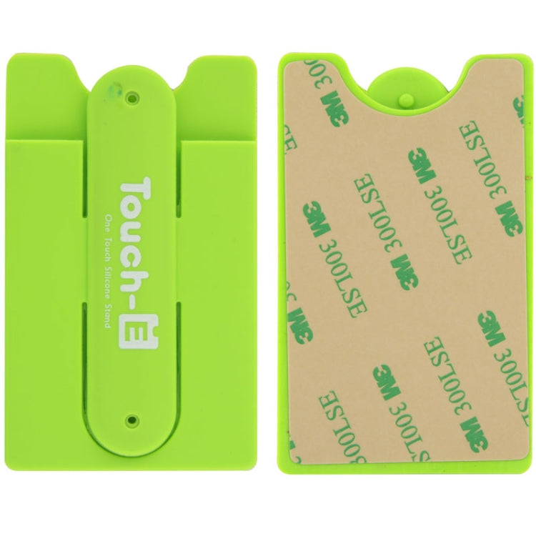 Silicone Stick Credit Card Pocket Pouch with Holder for iPhone 6 & 6s / iPhone 5 & 5C & 5S / iPhone 4 & 4S