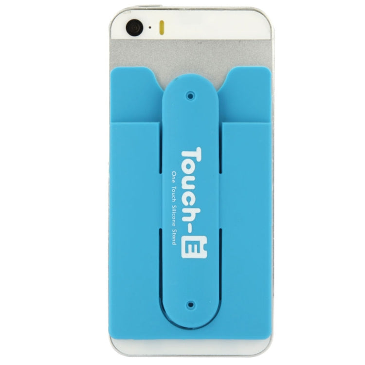 Silicone Stick Credit Card Pocket Pouch with Holder for iPhone 6 & 6s / iPhone 5 & 5C & 5S / iPhone 4 & 4S