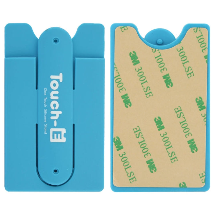 Silicone Stick Credit Card Pocket Pouch with Holder for iPhone 6 & 6s / iPhone 5 & 5C & 5S / iPhone 4 & 4S