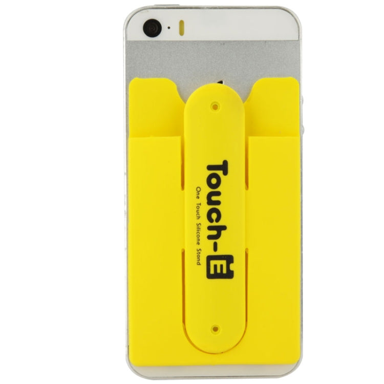 Silicone Stick Credit Card Pocket Pouch with Holder for iPhone 6 & 6s / iPhone 5 & 5C & 5S / iPhone 4 & 4S