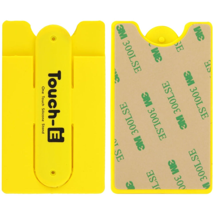 Silicone Stick Credit Card Pocket Pouch with Holder for iPhone 6 & 6s / iPhone 5 & 5C & 5S / iPhone 4 & 4S