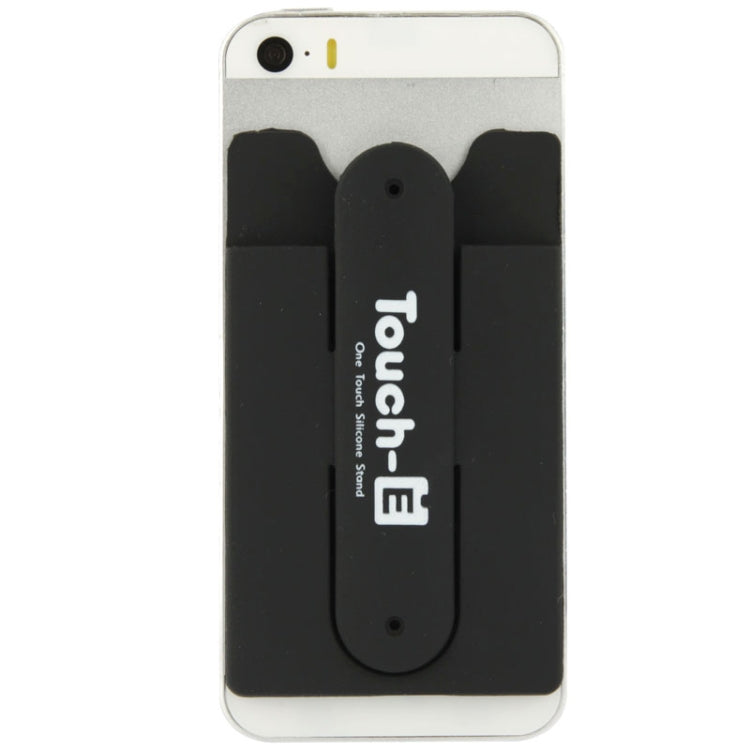 Silicone Stick Credit Card Pocket Pouch with Holder for iPhone 6 & 6s / iPhone 5 & 5C & 5S / iPhone 4 & 4S