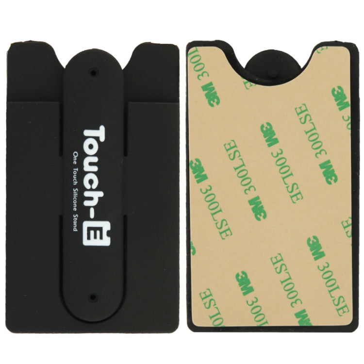 Silicone Stick Credit Card Pocket Pouch with Holder for iPhone 6 & 6s / iPhone 5 & 5C & 5S / iPhone 4 & 4S