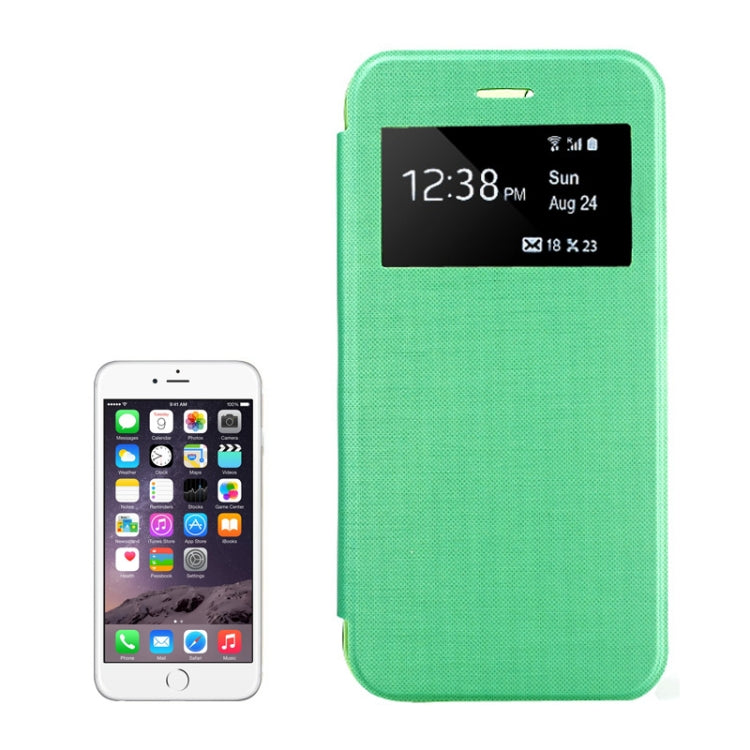 Horizontal Flip Leather Case with Call Display ID for iPhone 6 & 6S
