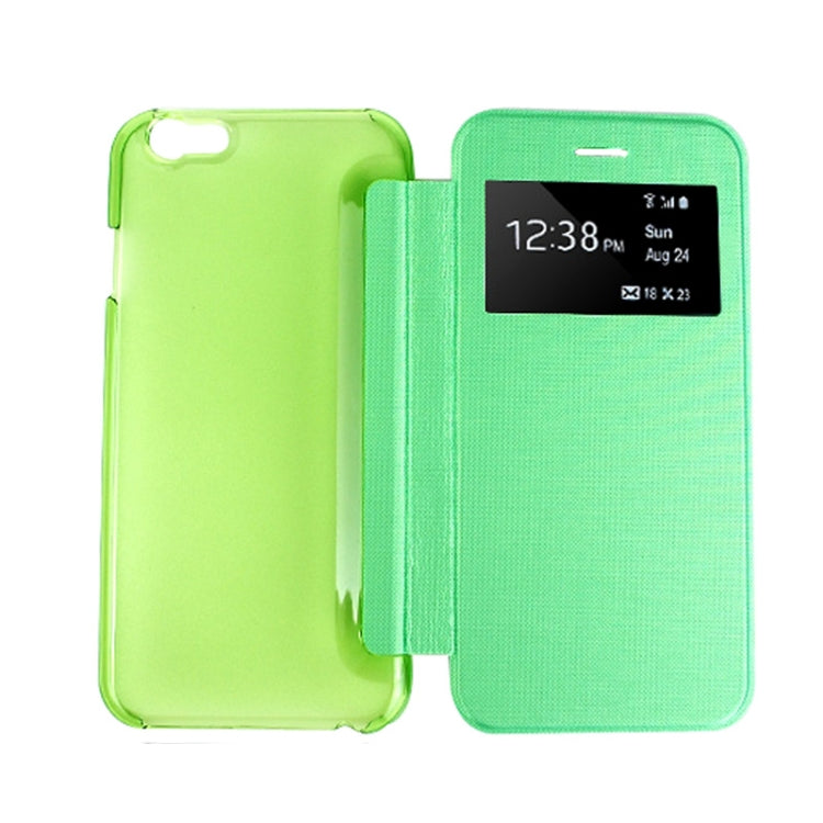 Horizontal Flip Leather Case with Call Display ID for iPhone 6 & 6S