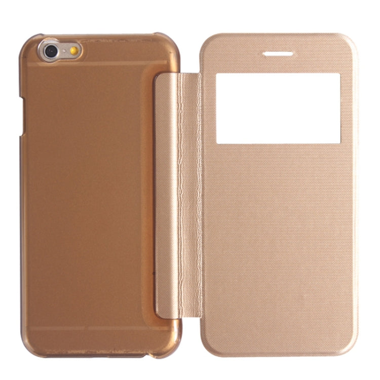 Horizontal Flip Leather Case with Call Display ID for iPhone 6 & 6S
