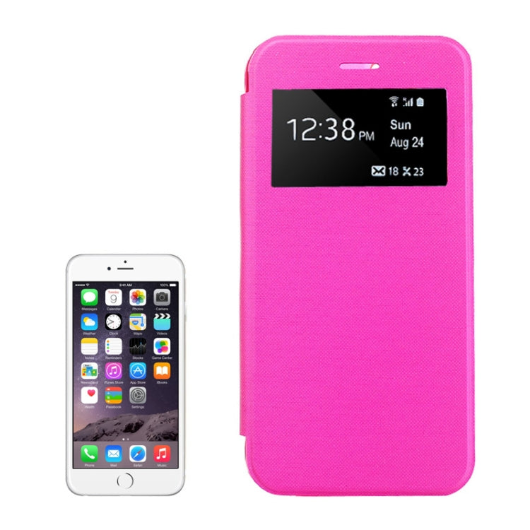 Horizontal Flip Leather Case with Call Display ID for iPhone 6 & 6S