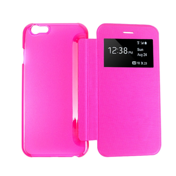 Horizontal Flip Leather Case with Call Display ID for iPhone 6 & 6S