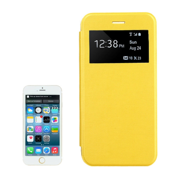 Horizontal Flip Leather Case with Call Display ID for iPhone 6 & 6S