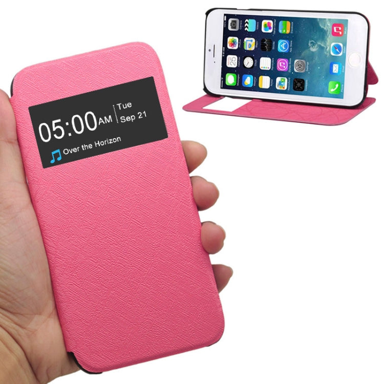 Leather Case with Call Display ID and Holder for iPhone 6 & 6S