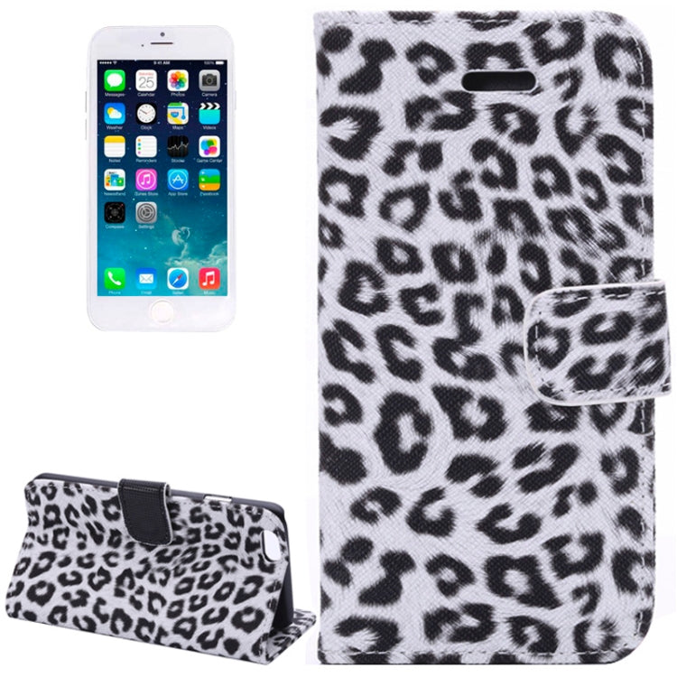 Leopard Print Pattern Horizontal Flip Leather Case with Card Slots and Holder for iPhone 6 & 6S