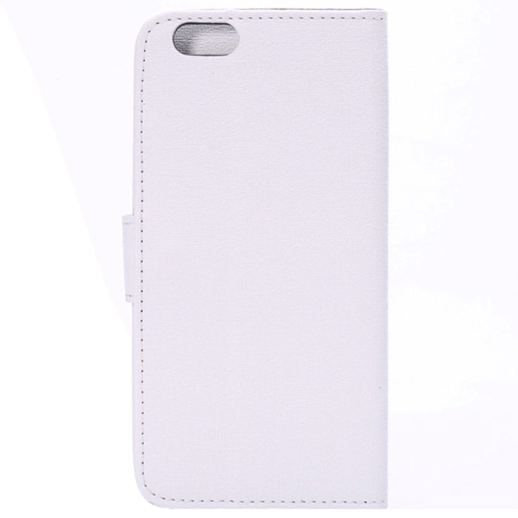 Oracle Texture Horizontal Flip Leather Case with Card Slots and Holder for iPhone 6 & 6S(White)