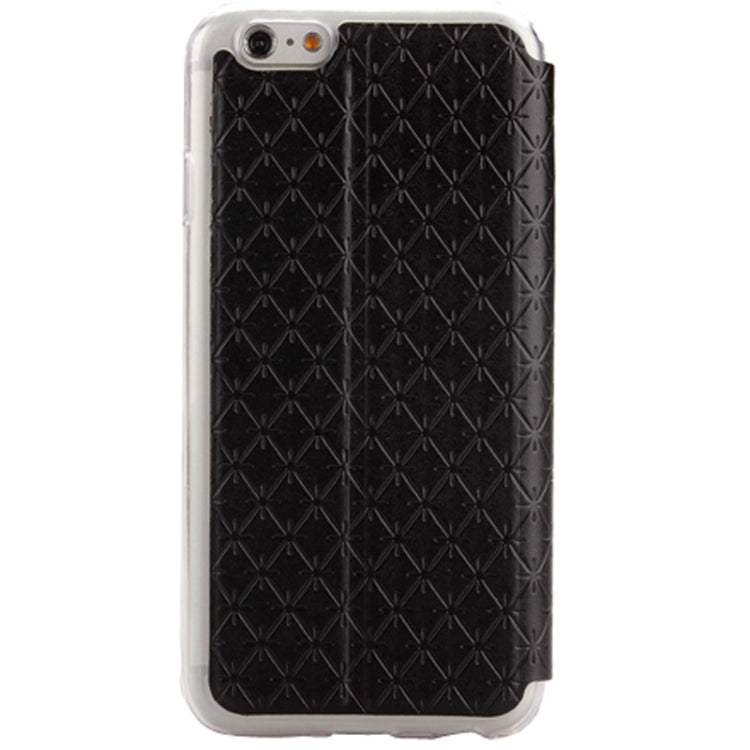 Diamond Pattern Horizontal Flip Leather Case with Holder for iPhone 6