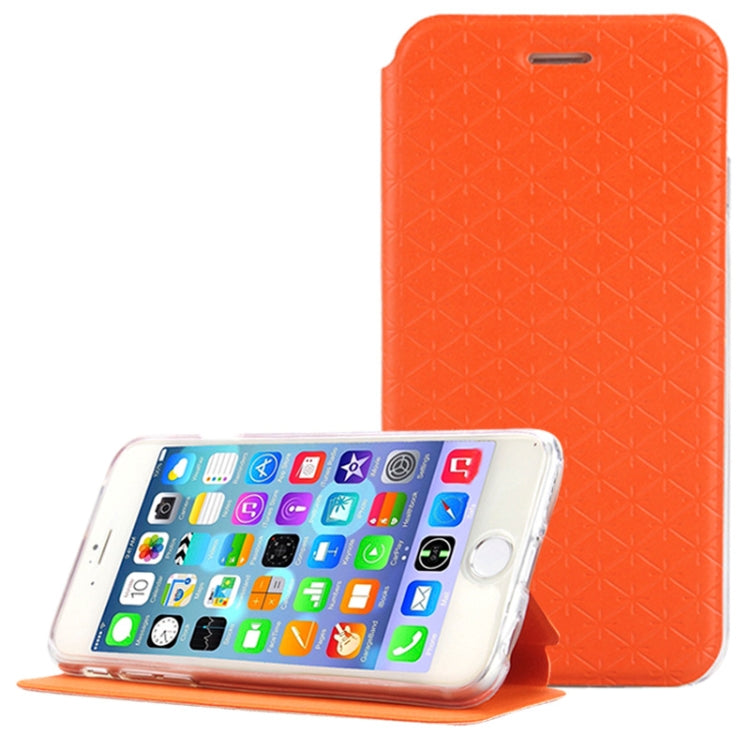 Diamond Pattern Horizontal Flip Leather Case with Holder for iPhone 6