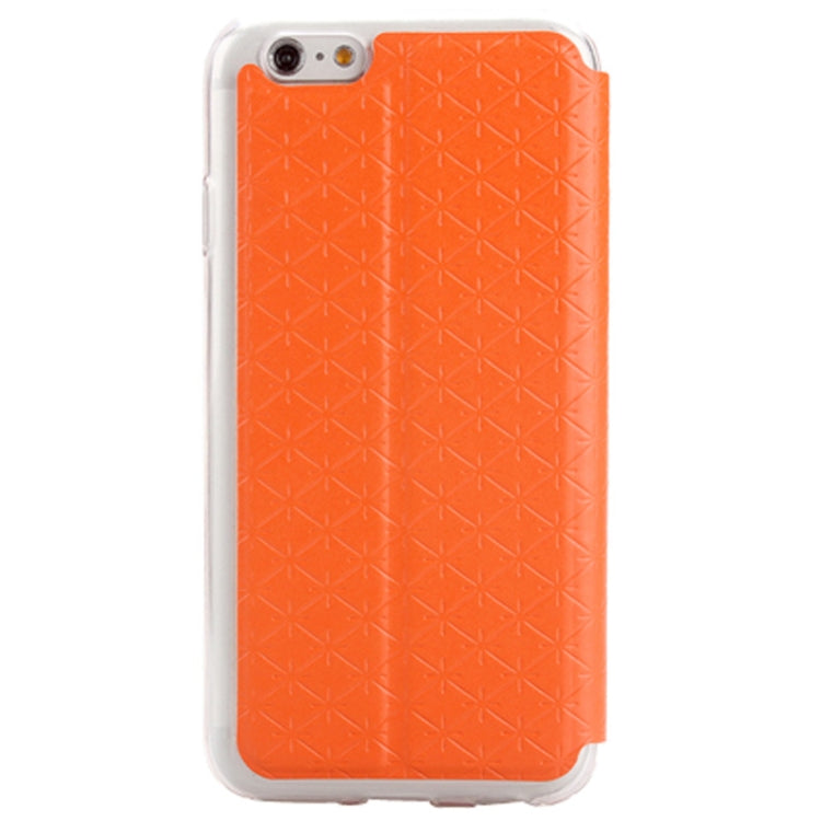 Diamond Pattern Horizontal Flip Leather Case with Holder for iPhone 6