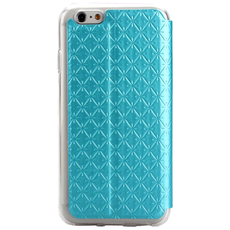 Diamond Pattern Horizontal Flip Leather Case with Holder for iPhone 6