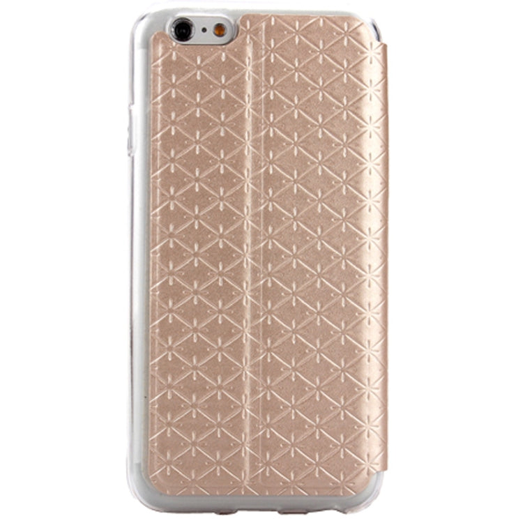 Diamond Pattern Horizontal Flip Leather Case with Holder for iPhone 6