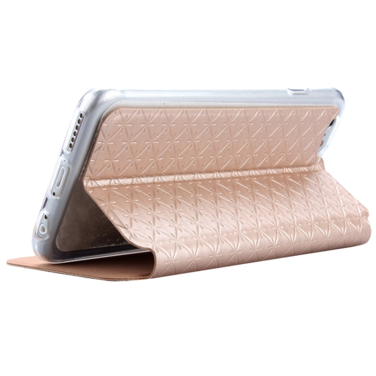Diamond Pattern Horizontal Flip Leather Case with Holder for iPhone 6