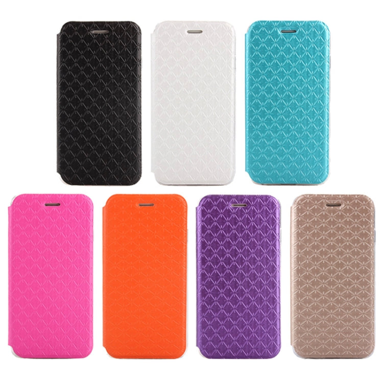 Diamond Pattern Horizontal Flip Leather Case with Holder for iPhone 6