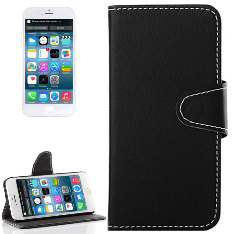 Denim Texture Horizontal Flip Leather Case with Card Slots & Holder for iPhone 6 & 6S