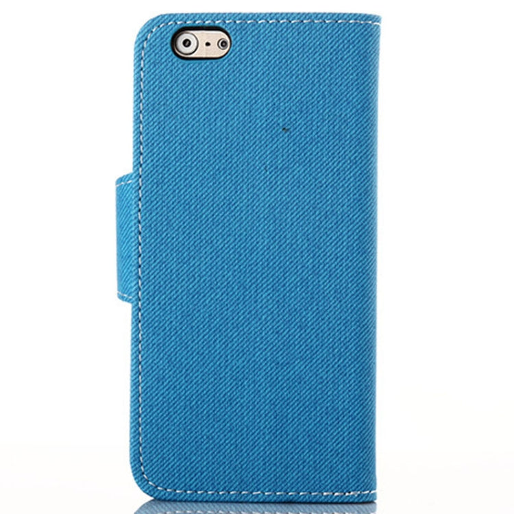 Denim Texture Horizontal Flip Leather Case with Card Slots & Holder for iPhone 6 & 6S