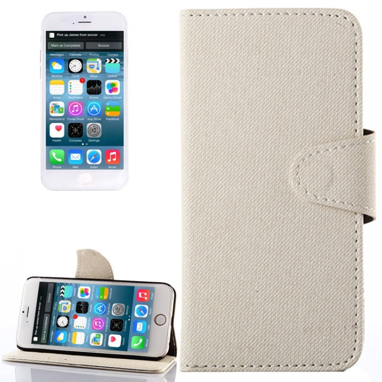Denim Texture Horizontal Flip Leather Case with Card Slots & Holder for iPhone 6 & 6S
