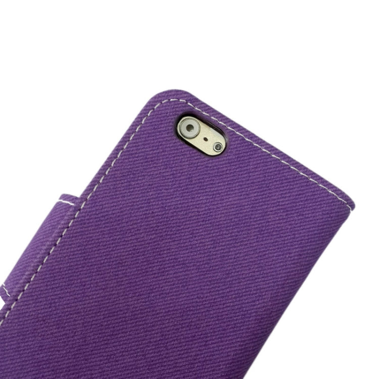 Denim Texture Horizontal Flip Leather Case with Card Slots & Holder for iPhone 6 & 6S