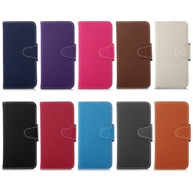 Denim Texture Horizontal Flip Leather Case with Card Slots & Holder for iPhone 6 & 6S