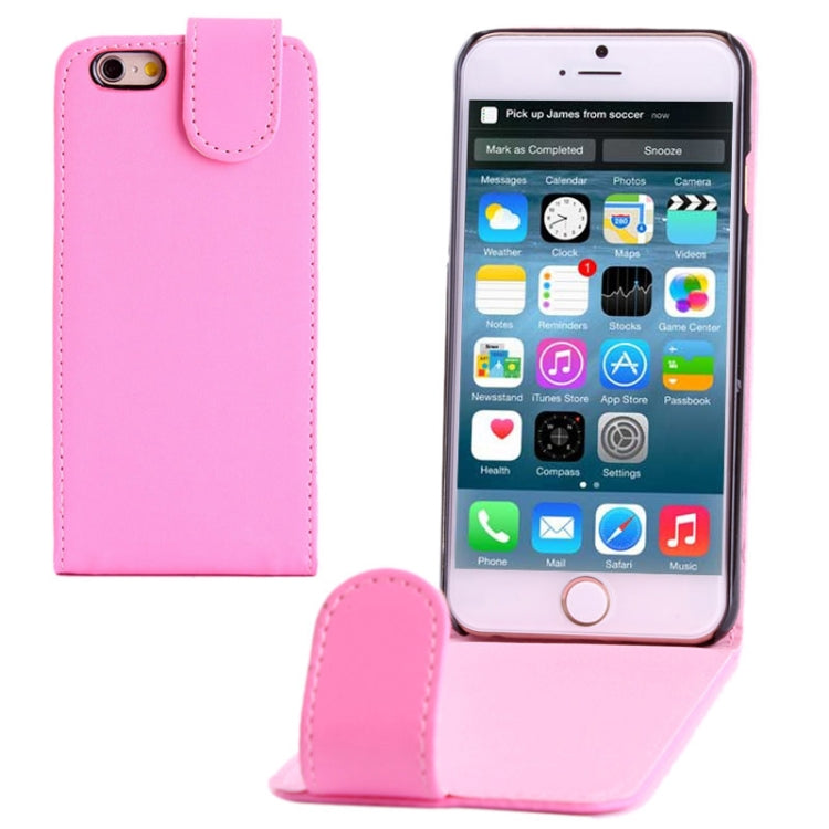 Simple Design Vertical Flip Leather Case for iPhone 6