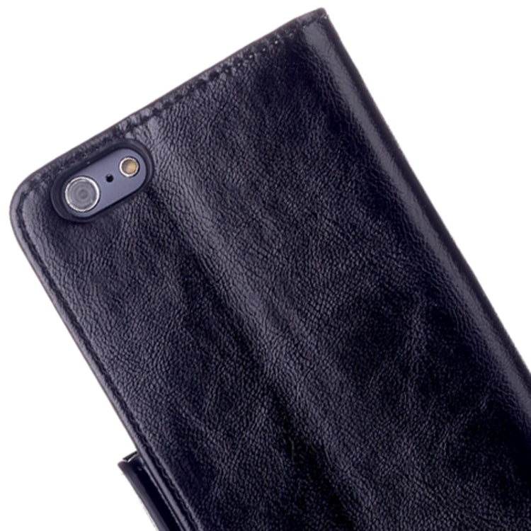 Oil Skin Texture Horizontal Flip Leather Case with Card Slots & Holder for iPhone 6 & 6S