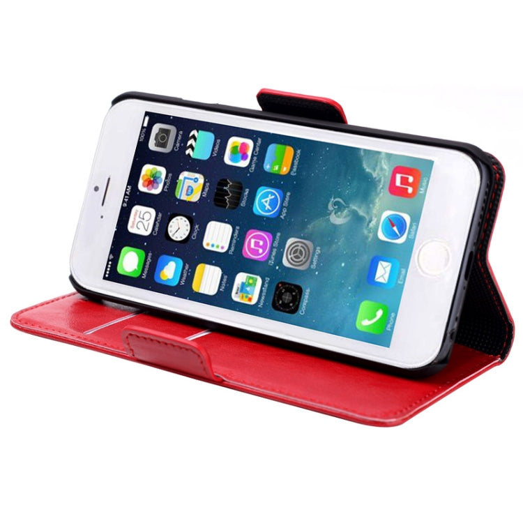 Oil Skin Texture Horizontal Flip Leather Case with Card Slots & Holder for iPhone 6 & 6S