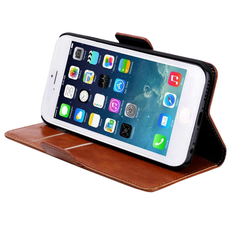 Oil Skin Texture Horizontal Flip Leather Case with Card Slots & Holder for iPhone 6 & 6S
