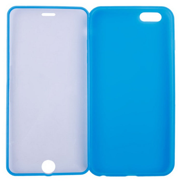 Horizontal Flip Touch Screen Frosted TPU Protection Case for iPhone 6 & 6S